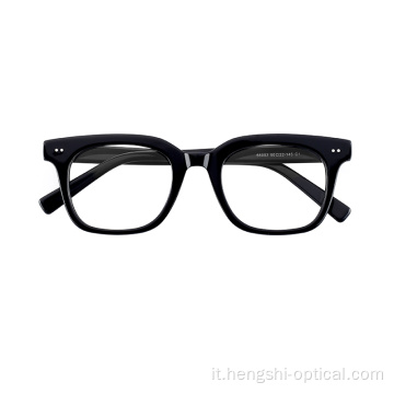 Occhiali acetato quadrati vintage all&#39;ingrosso vetri ottici con telassa di occhiali